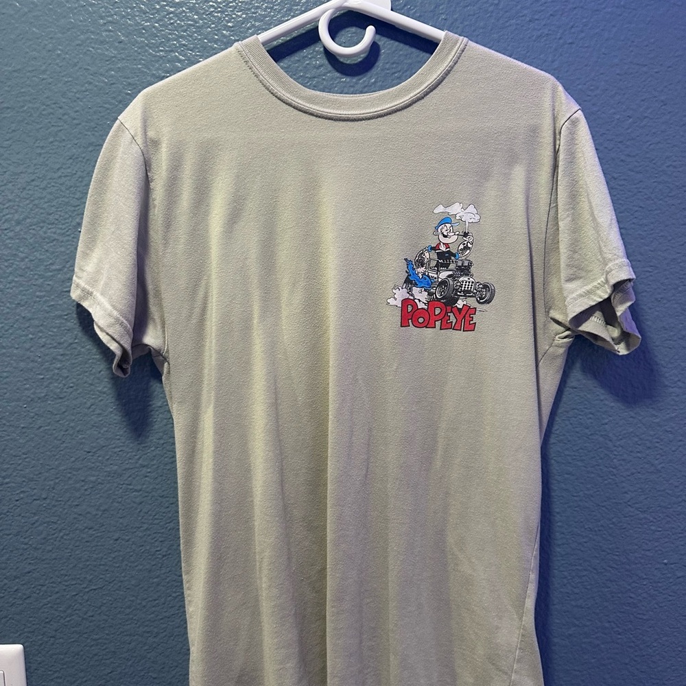 Popeye Graphic Men's T-Shirt - Gray